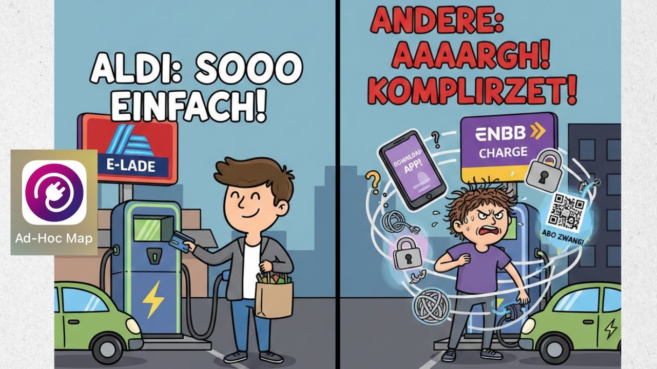 Bei Aldi laden und mal schauen wie mein Enyaq und ein Model Y bei -2 Grad laden #elektromobilität