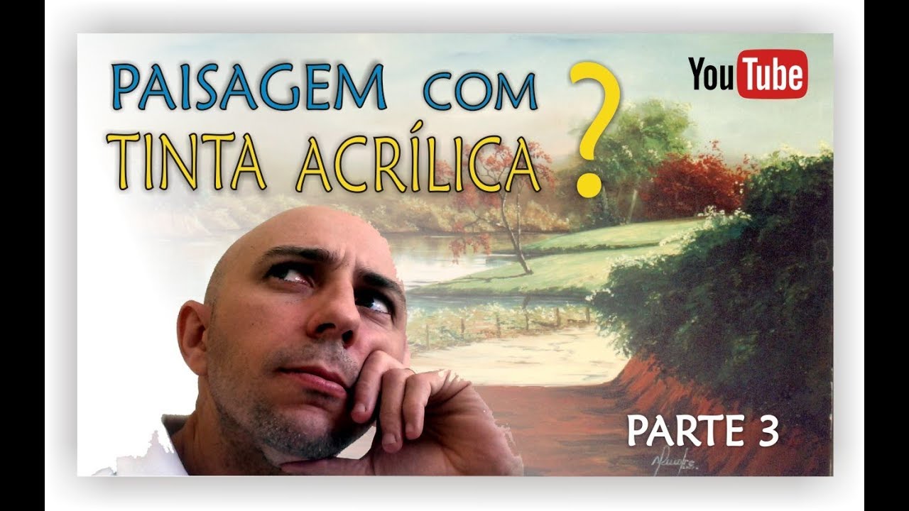 AULA DE PINTURA PASSO A PASSO - ACRÍLICA SOBRE TELA - PARTE 3