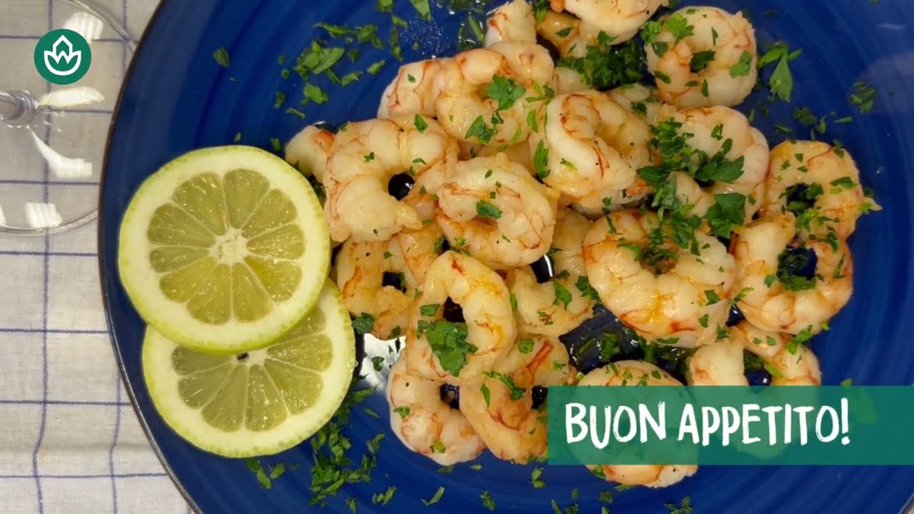 Padellata di gamberi - Ricetta Light