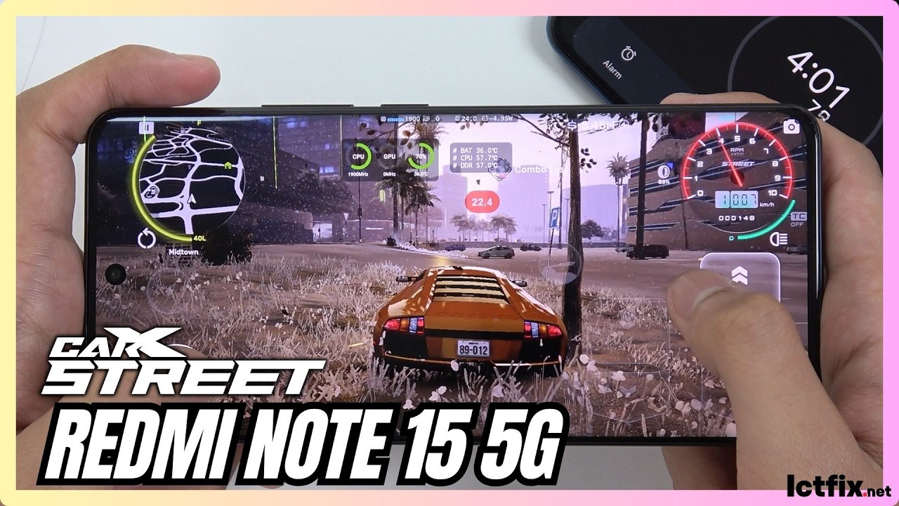 Redmi Note 15 5G CarX Street Gaming Test | Snapdragon 6 Gen 3 | 120Hz Display