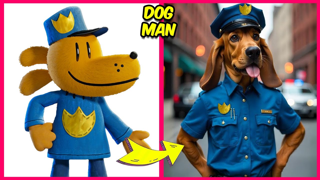 DOG MAN Characters In REAL LIFE 🐶 + 🔊 Guess The DOG MAN Character By Their Voice