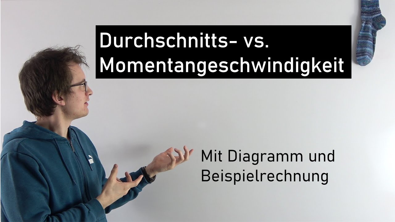 Durchschnitts- vs. Momentangeschwindigkeit | Physik Mittelstufe