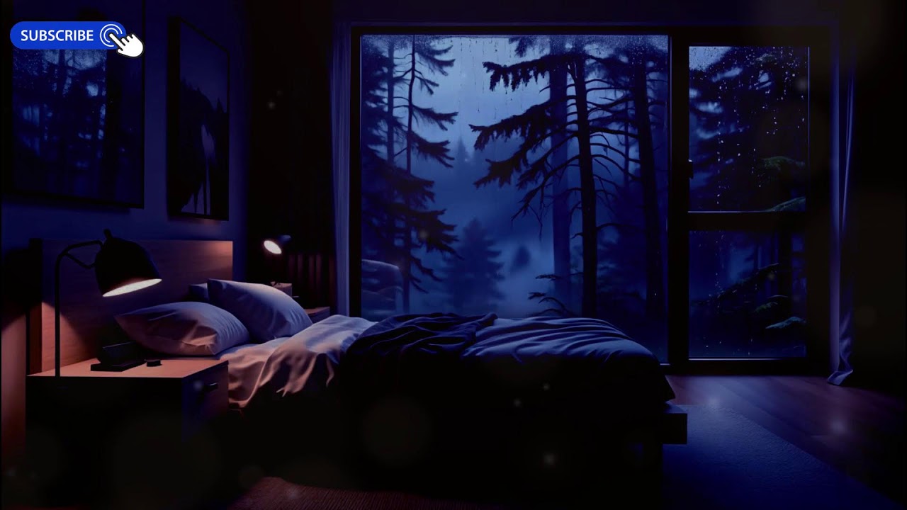 Fall Asleep Instantly 🌙 Relaxing Piano & Rain on Window | Deep Sleep Music (10 Hours)