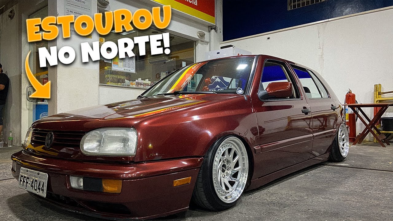 GOLF MK3 FLUXO CRUZADO SUSPENSÃO A AR RODAS TALUDAS NÃO TEM ERRO SE LIGA