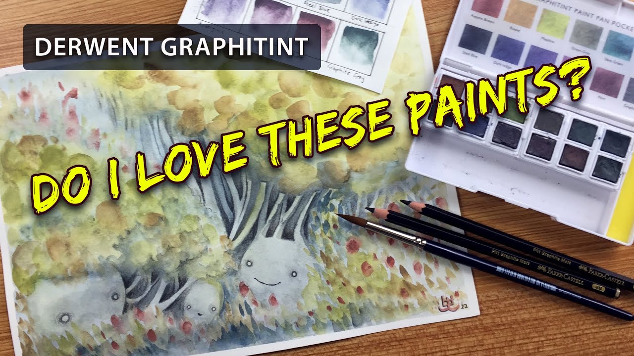 ✨DERWENT Graphitint✨ Swatching and creating a little artwork.. These colors are awesome!