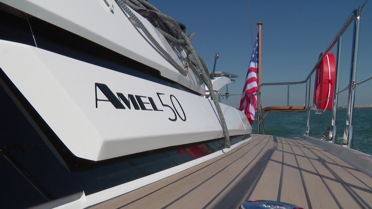 Grand Pavois 2021 : premiers essais pour les nouveaux propri&eacute;taires du bateau Amel