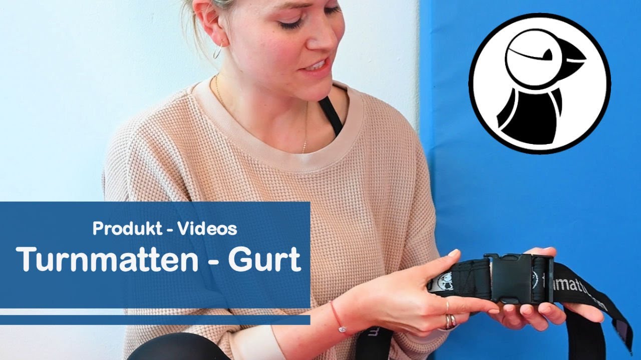 Turnmatten - Gurt  -  Wandbefestigungsgurt in diversen Längen für Sportmatten, Weichbodenmatten,...