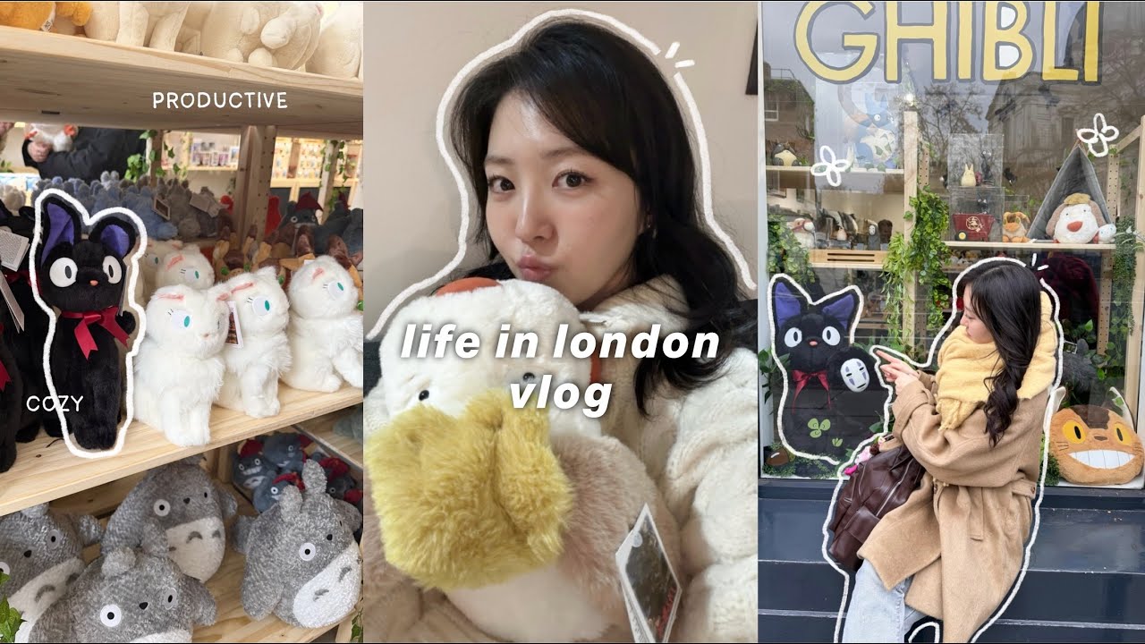 Влог о жизни в Лондоне🍮🎀 | Жизнь в одиночестве, больничные, поп-ап студии Ghibli, жизнь в универс...