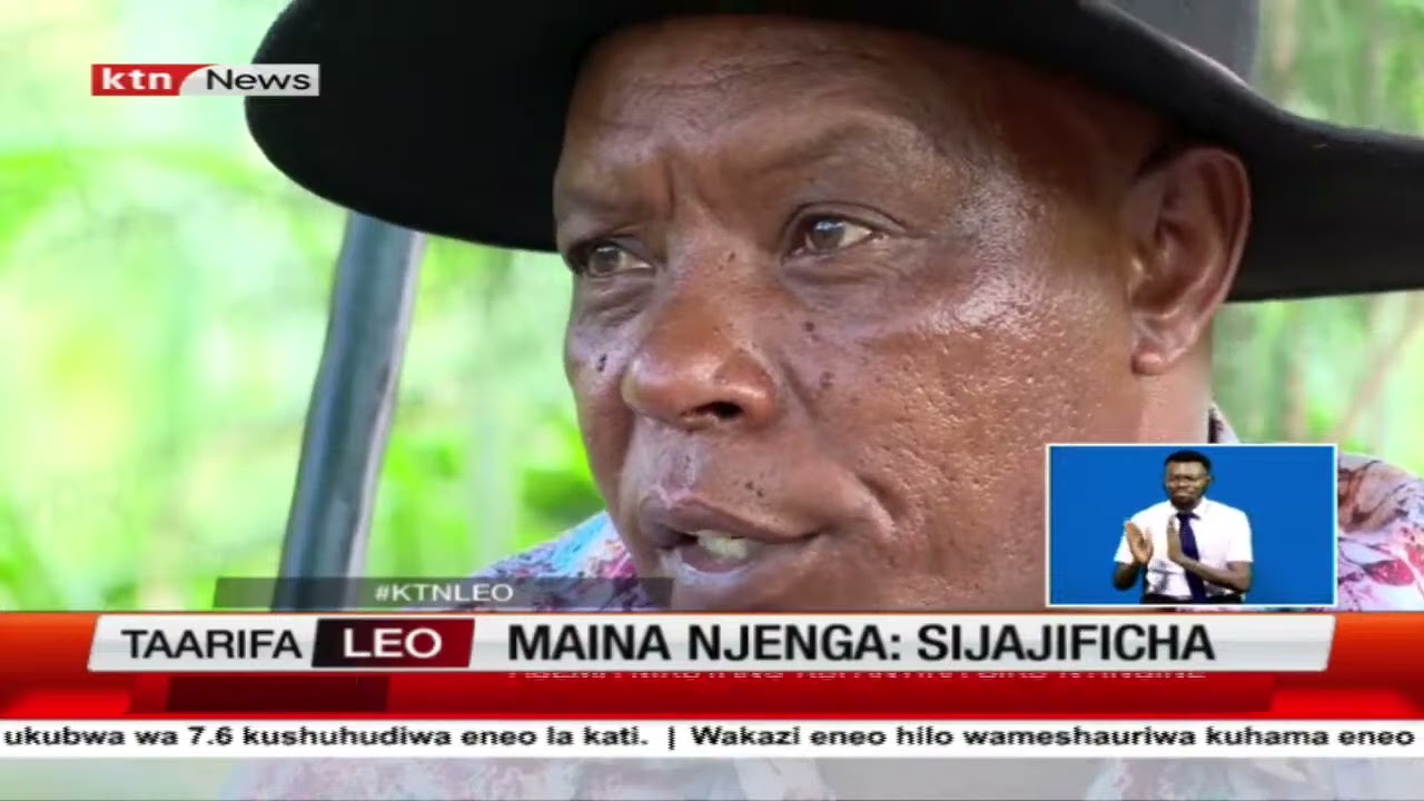 Maina Njenga: Sijajificha, Asema haya akikanusha madai ya kufufua mungiki