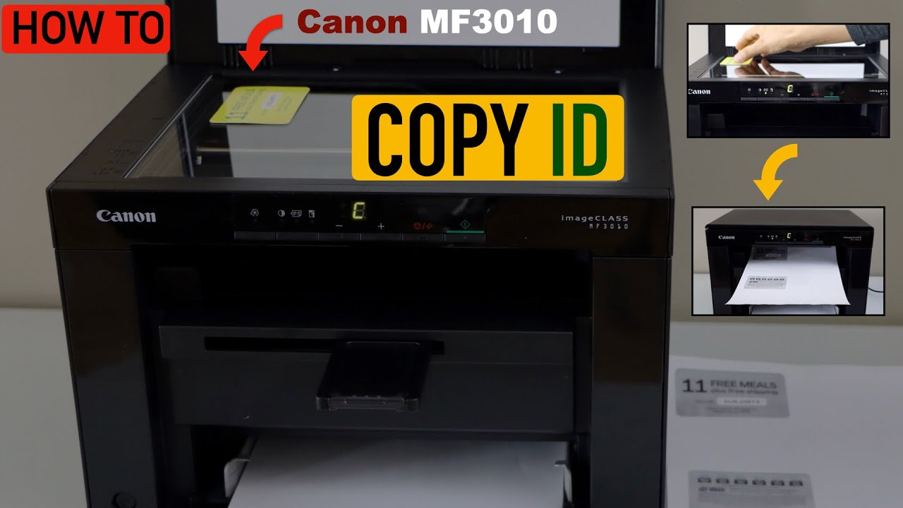 Canon Imageclass MF3010 Copy ID Card !