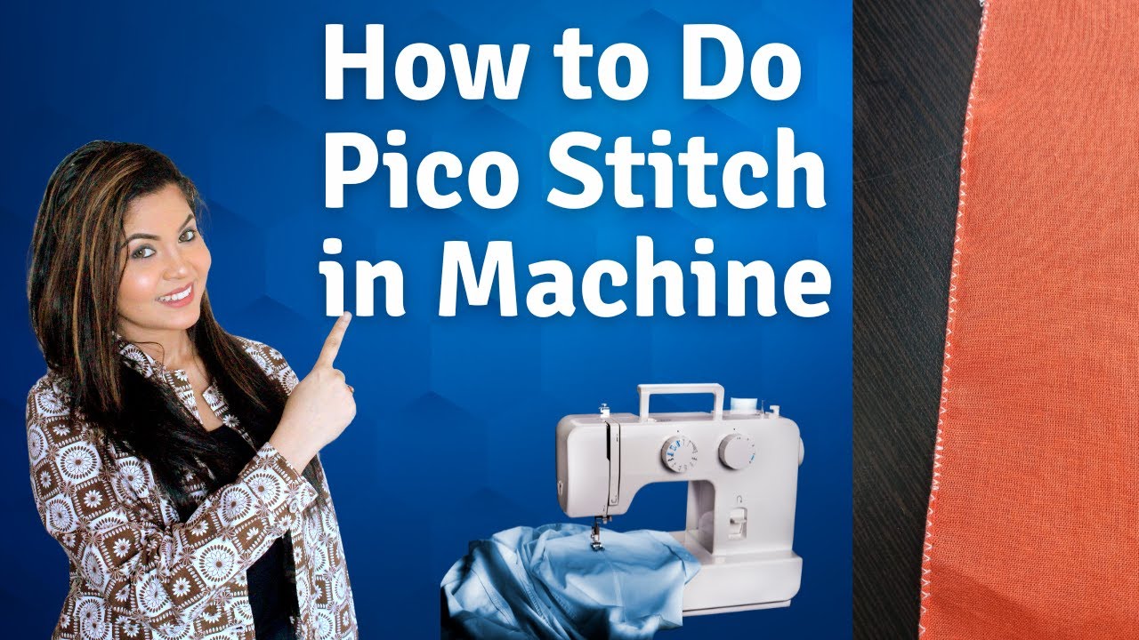 How To Do Pico Stitch Using Usha Machine | Rolled Hemming Stitch Using Sewing Machine