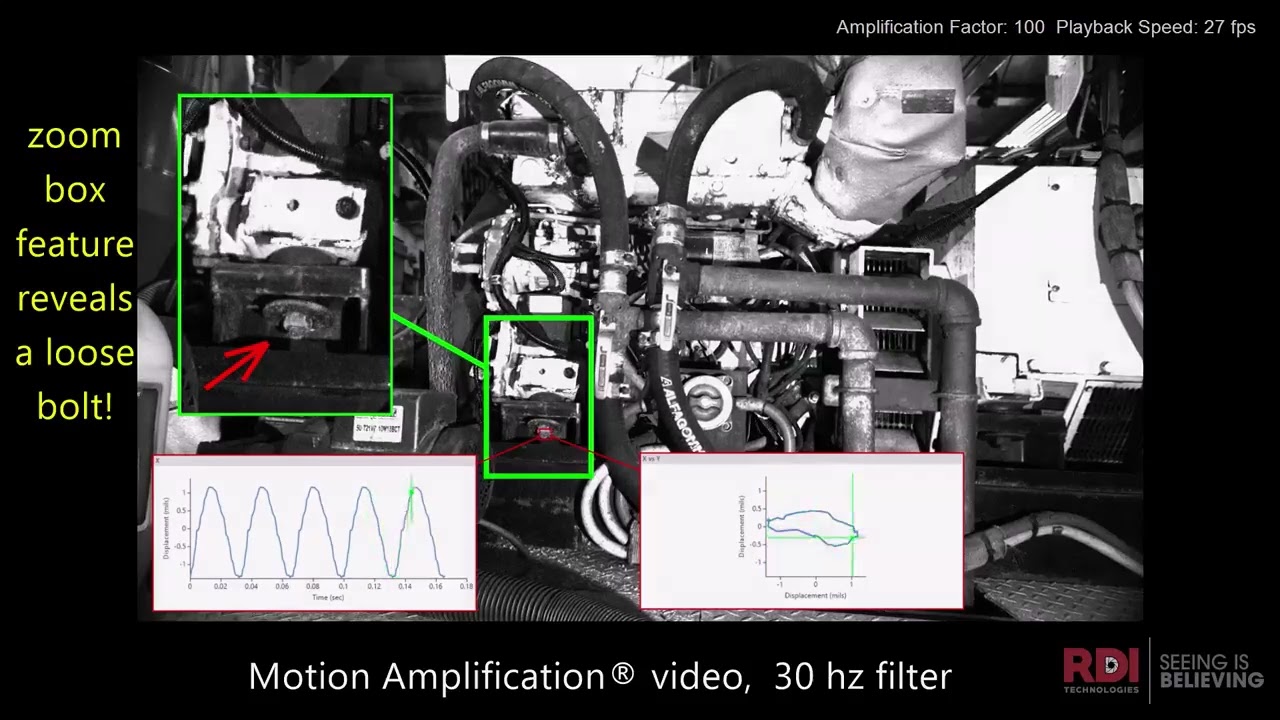 VIMS - IRIS M&trade; - Motion Amplification&reg; - Diesel Engine