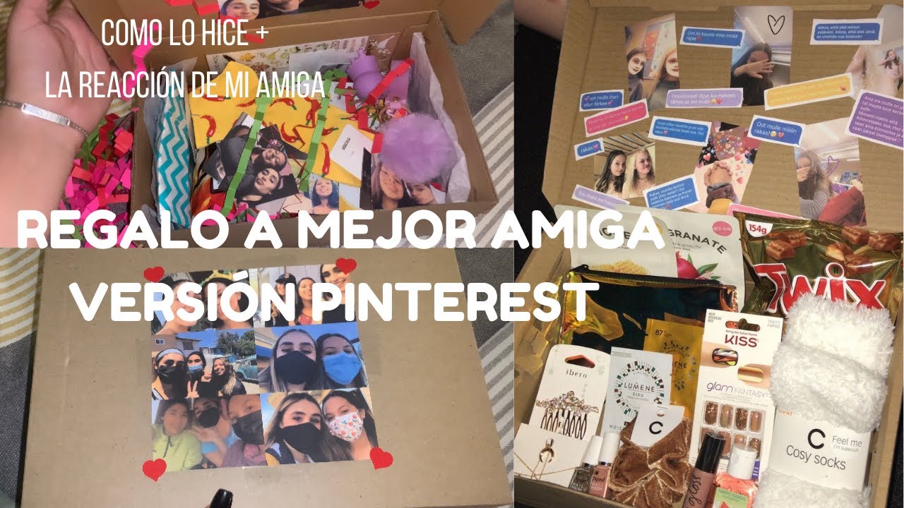 Regalo a mi mejor amiga inspirado en Pinterest + su reacci&oacute;n