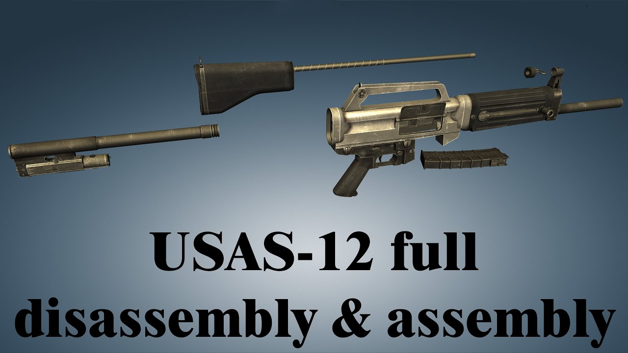 USAS-12: full disassembly & assembly | World of Guns