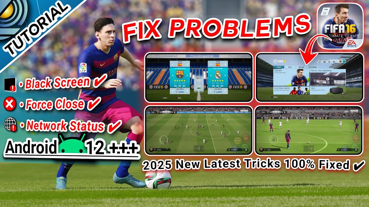 How to Install and Fix Problems FIFA 16 on Android 12, 13, 14, ⬆️ Tutorial step by step. Work 100%