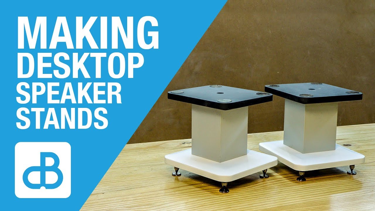 Making Heavy Desktop Speaker Stands - by SoundBlab