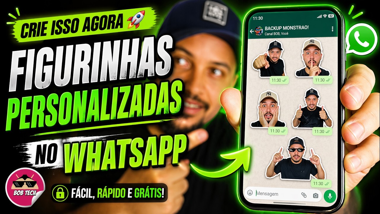 WHATSAPP - Como fazer suas próprias FIGURINHAS com QUALQUER FOTO (TUTORIAL) 2018