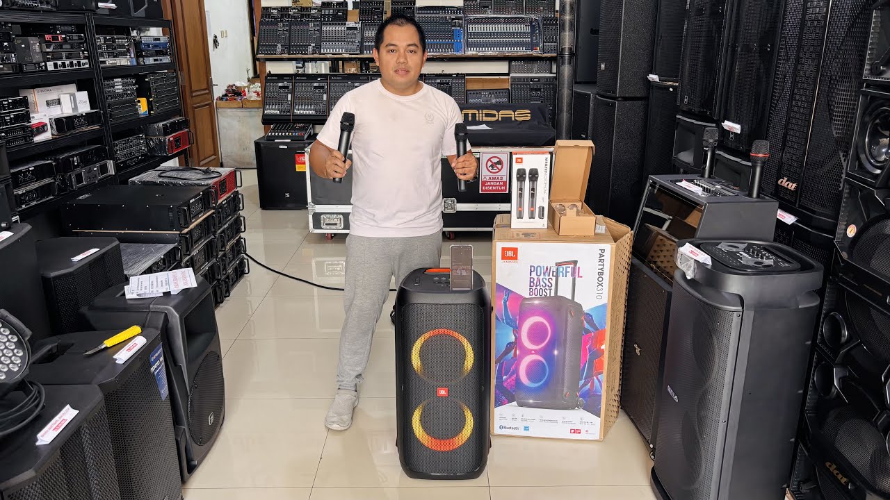 JBL PARTYBOX 310 PLUS MIC WIRELESS ORIGINAL PESANAN DARI CILACAP