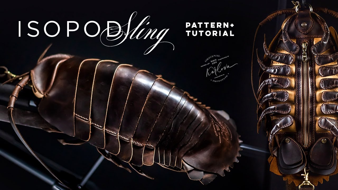 Leather Isopod Sling Bag Pattern and Tutorial