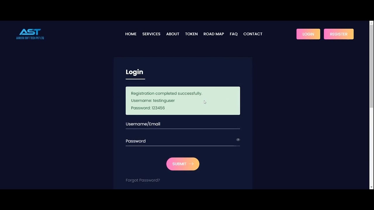 How to register AST Token