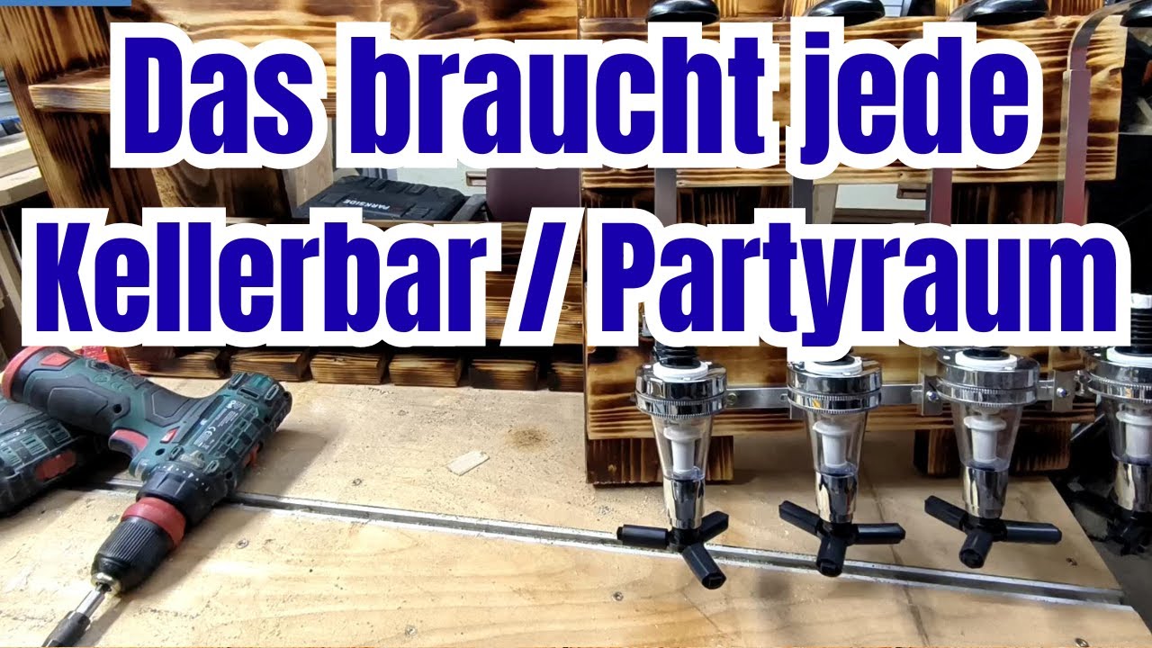 Für jede Party gerüstet, Bar Flaschenregal selber bauen / DIY Woodworking