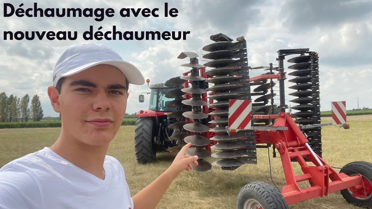Déchaumage avec le NOUVEAU DÉCHAUMEUR !