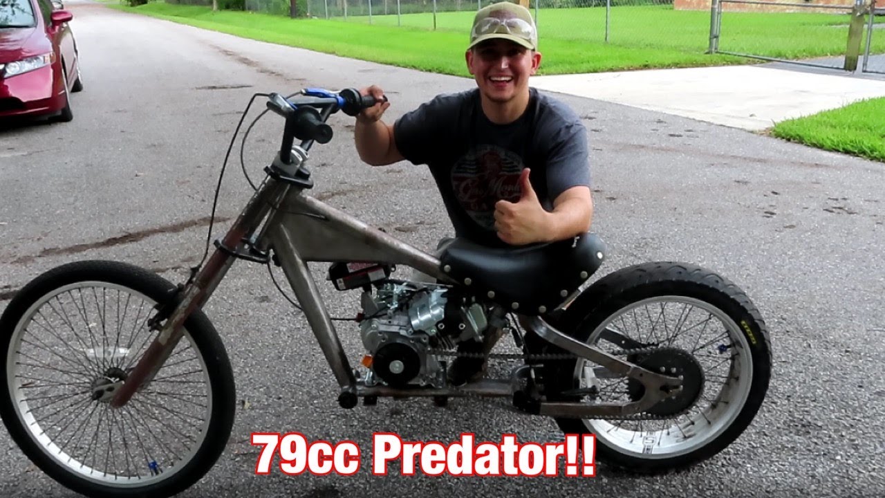 Scwhinn Occ Chopper FIRST RIDE WITH 79cc ENGINE!!