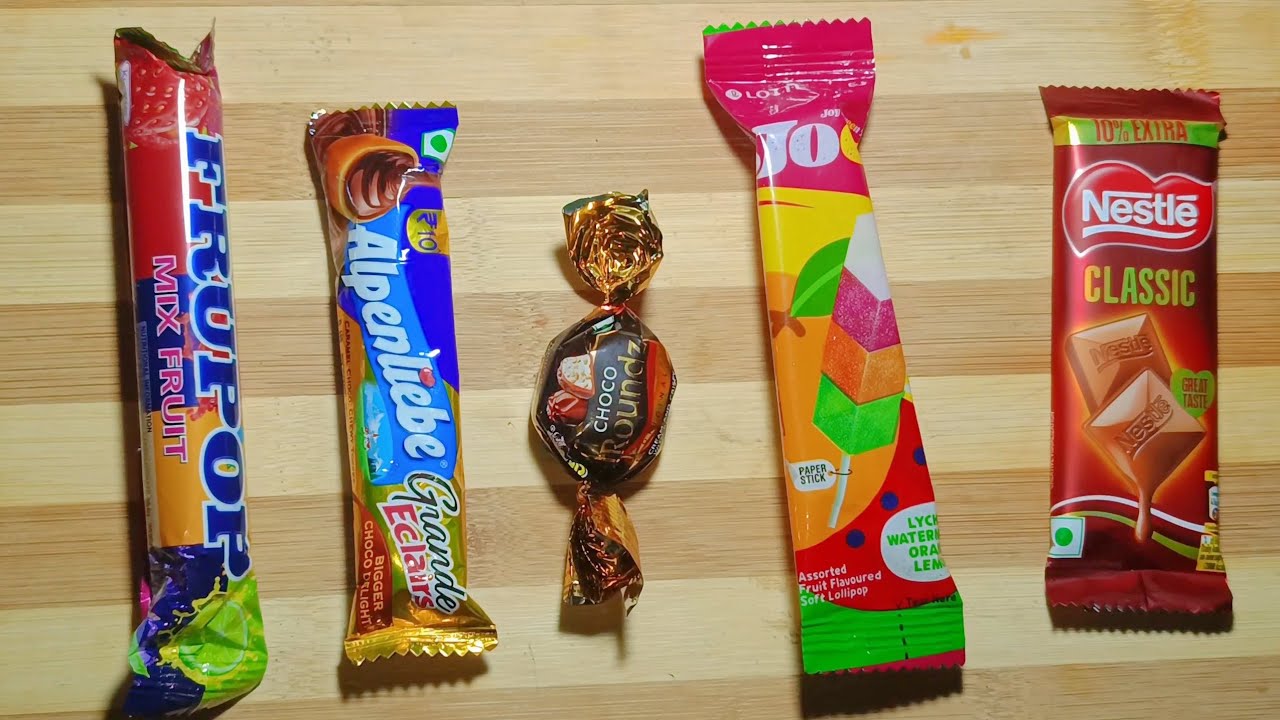ASMR Some lot's of Candys / Kinder Joy, KitKat aur Chupa Chups Unboxing! Childhood Treats Taste Test