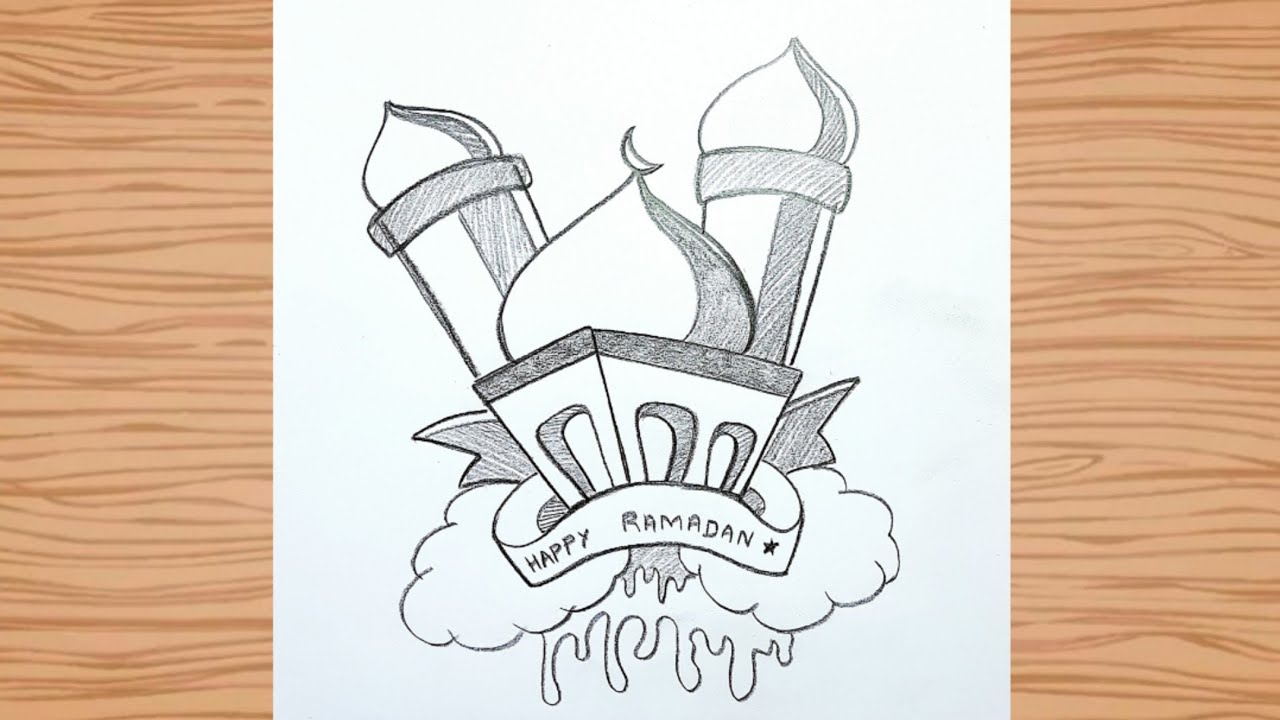 Ramadan drawing | easy ramadan drawing step by step #drawing #eid #art 