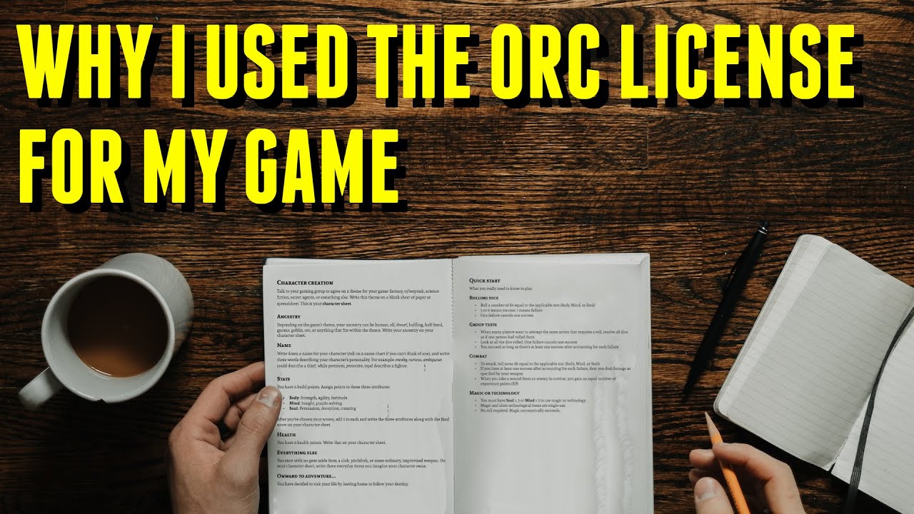 Why I'm using the ORC license for my new RPG #orc #paizo