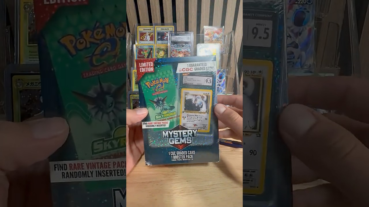 NEW POKEMON MYSTERY GEM CGC SLAB BOX!! ROUND 1