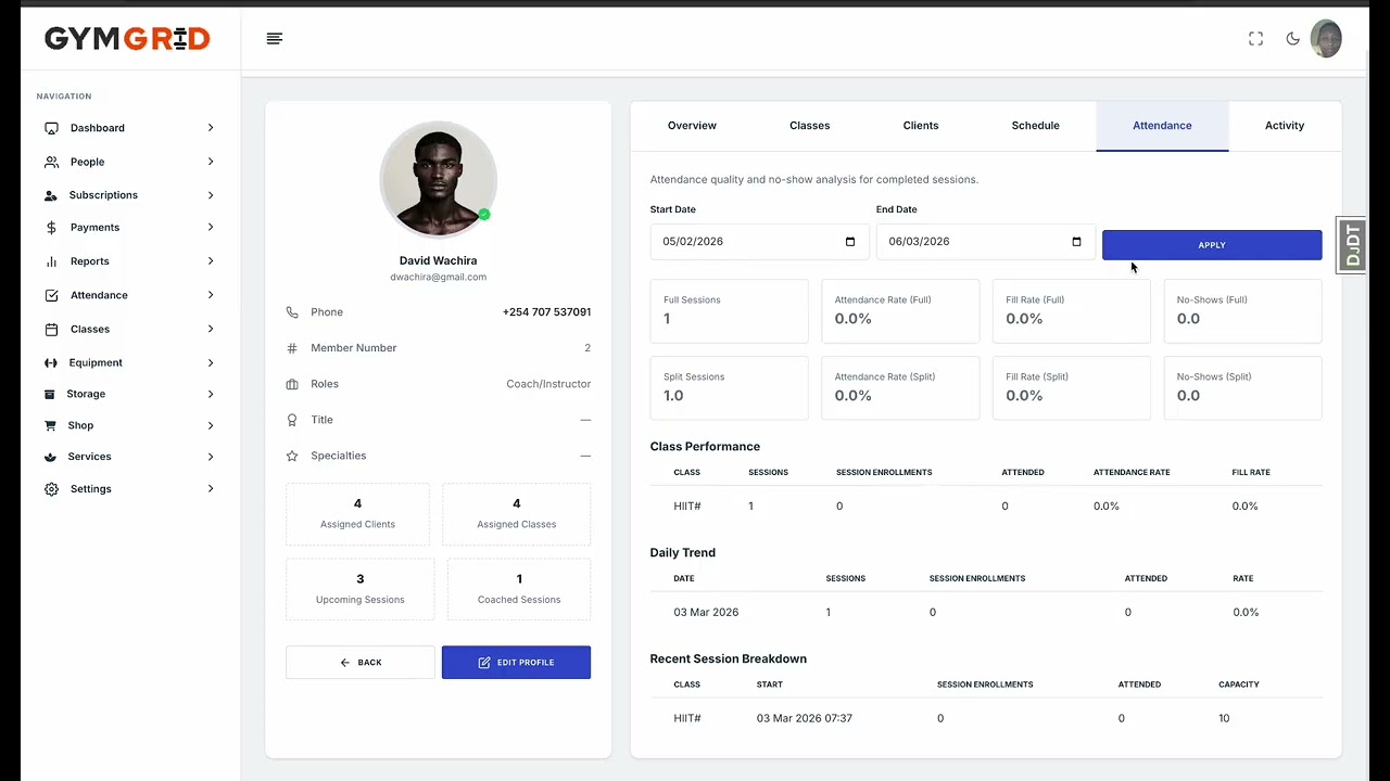 GymGrid Full Demo | Smart Gym Management Software for Modern Gyms