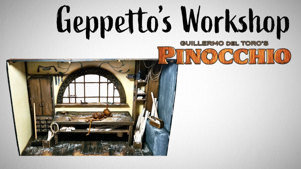 Crafting Geppetto's Enchanting Workshop in Miniature: Inspired by Guillermo del Toro's Film