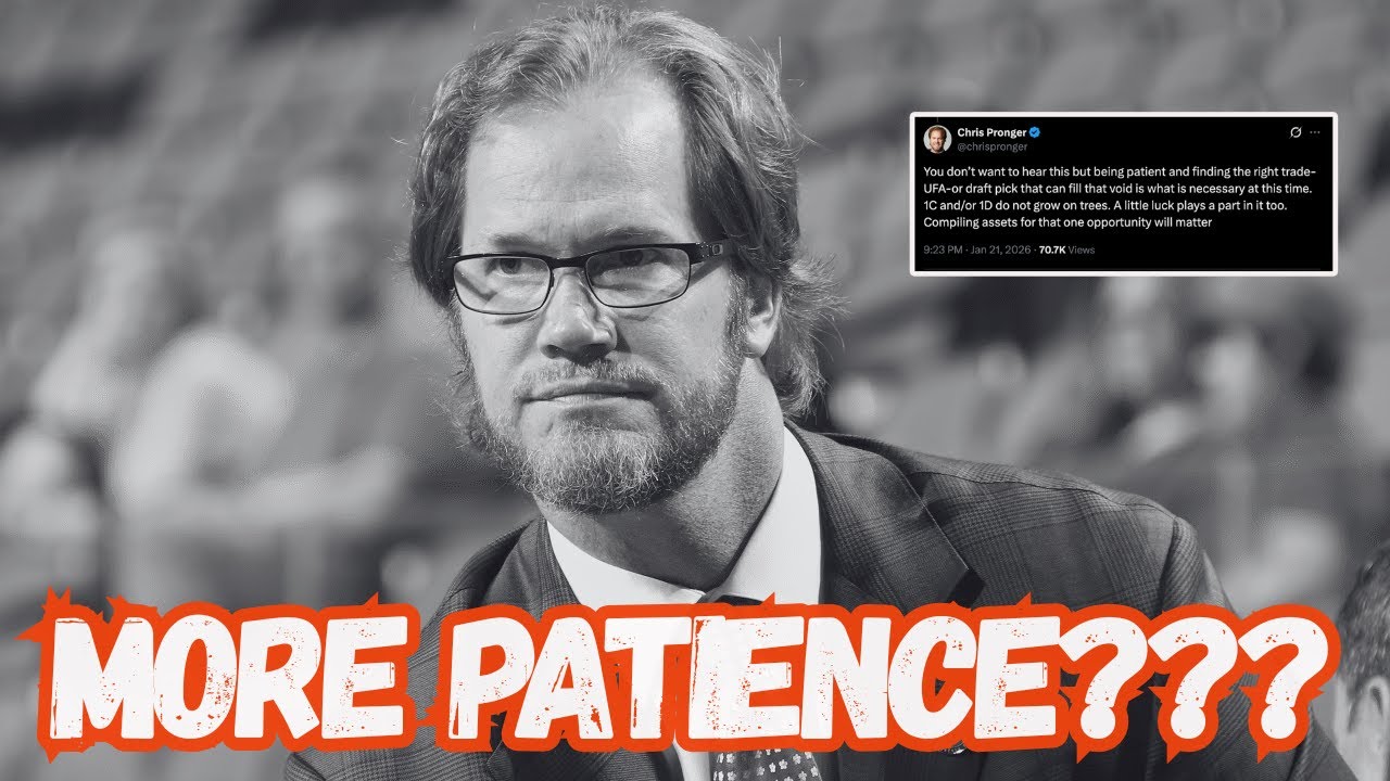 Chris Pronger Tells Flyers Fans To Be PATIENT