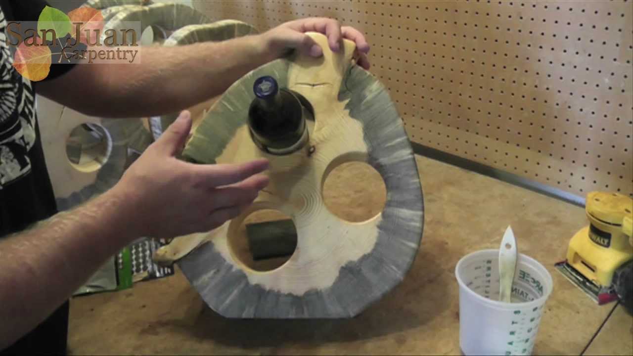 Log Slice Wine Rack How-To