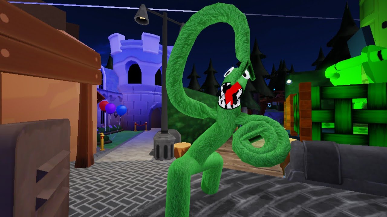 Green monster back to back attack Roblox game rainbow friends c.h. 2 #roblox 