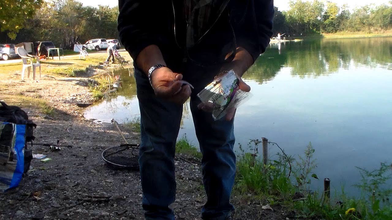 Pesca alla Trota in Lago - Tecnica Spinning con Gomma Kamagotchi