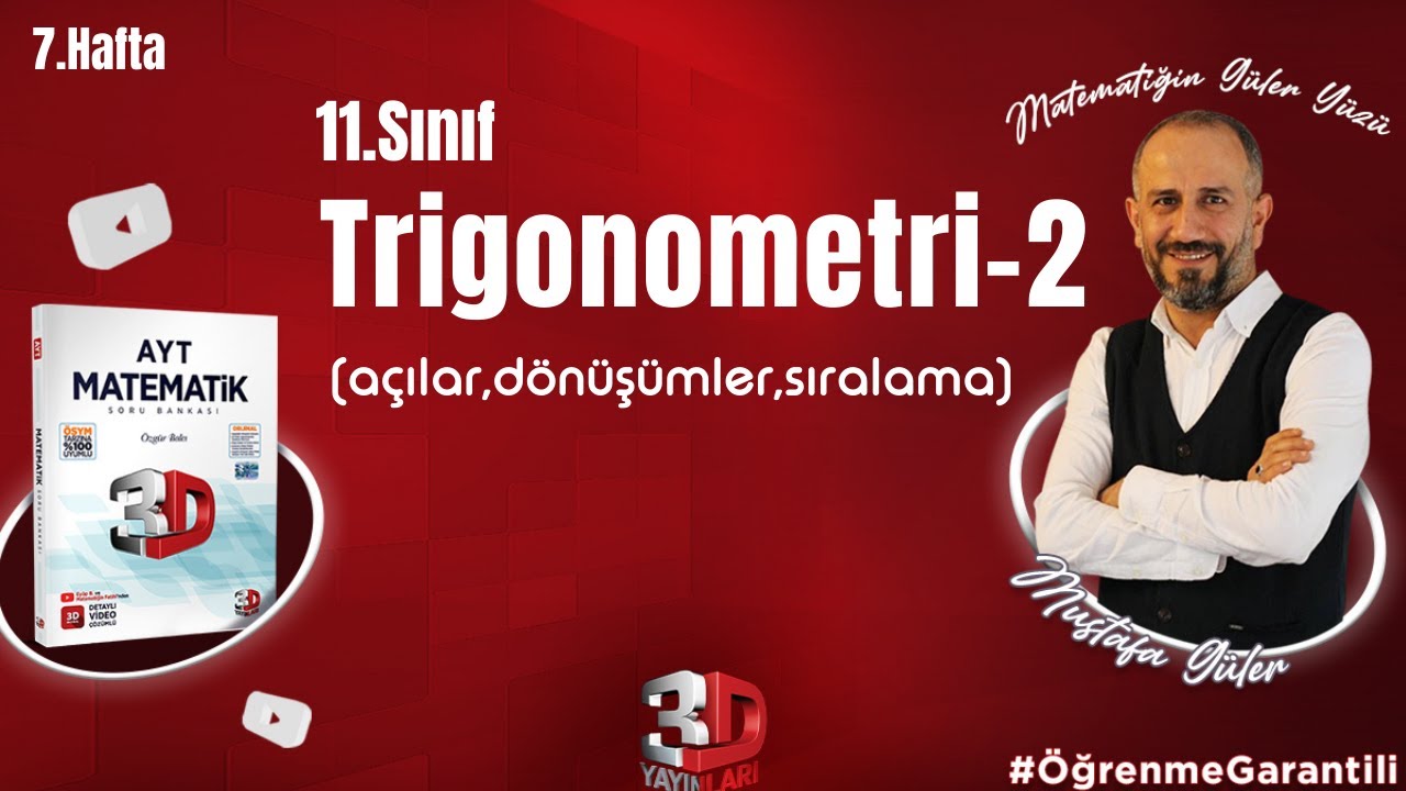 Trigonometri-2 | Açılar, Dönüşümler, Sıralama | Pdf #öğrenmegarantili