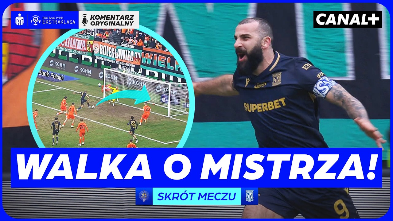 STARCIE WAGI CIĘŻKIEJ! ULTRAWAŻNE PUNKTY LECHA! KGHM ZAGŁĘBIE - LECH, SKRÓT MECZU