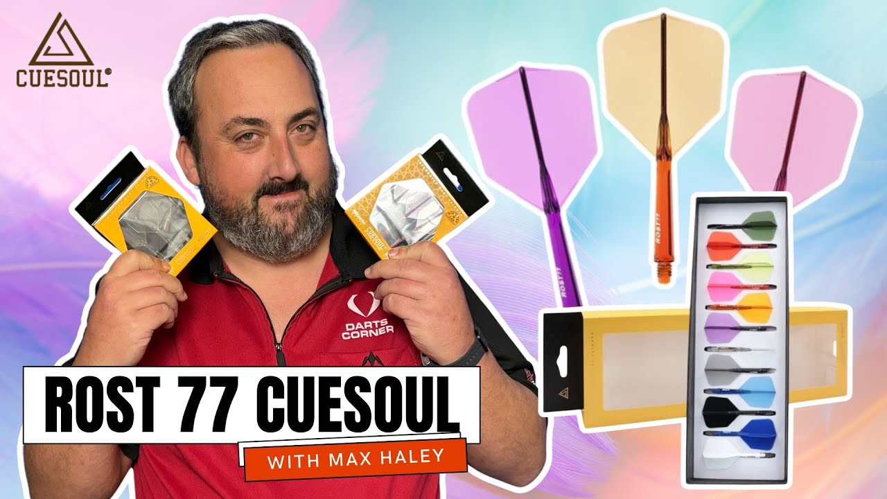 ROST 77 CUESOUL INTEGRATED DART SHAFT AND BIG WING SHAPE FLIGHT SYSTEM REVIEW WITH MAX HALEY