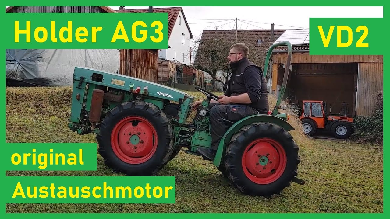 Holder Cultitrac AG3 mit originalem Austauschmotor | VD2 Viertakt-Diesel | Zweizylindersound