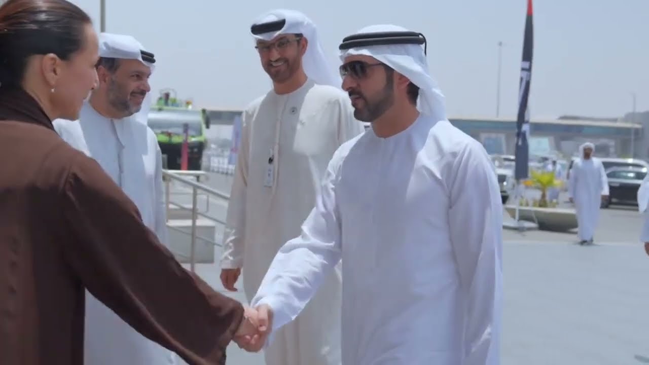 Sheikh Hamdan Fazza Dubai Crown Prince And UAE Deputy PM Attend Make In Emirates Exhibition 