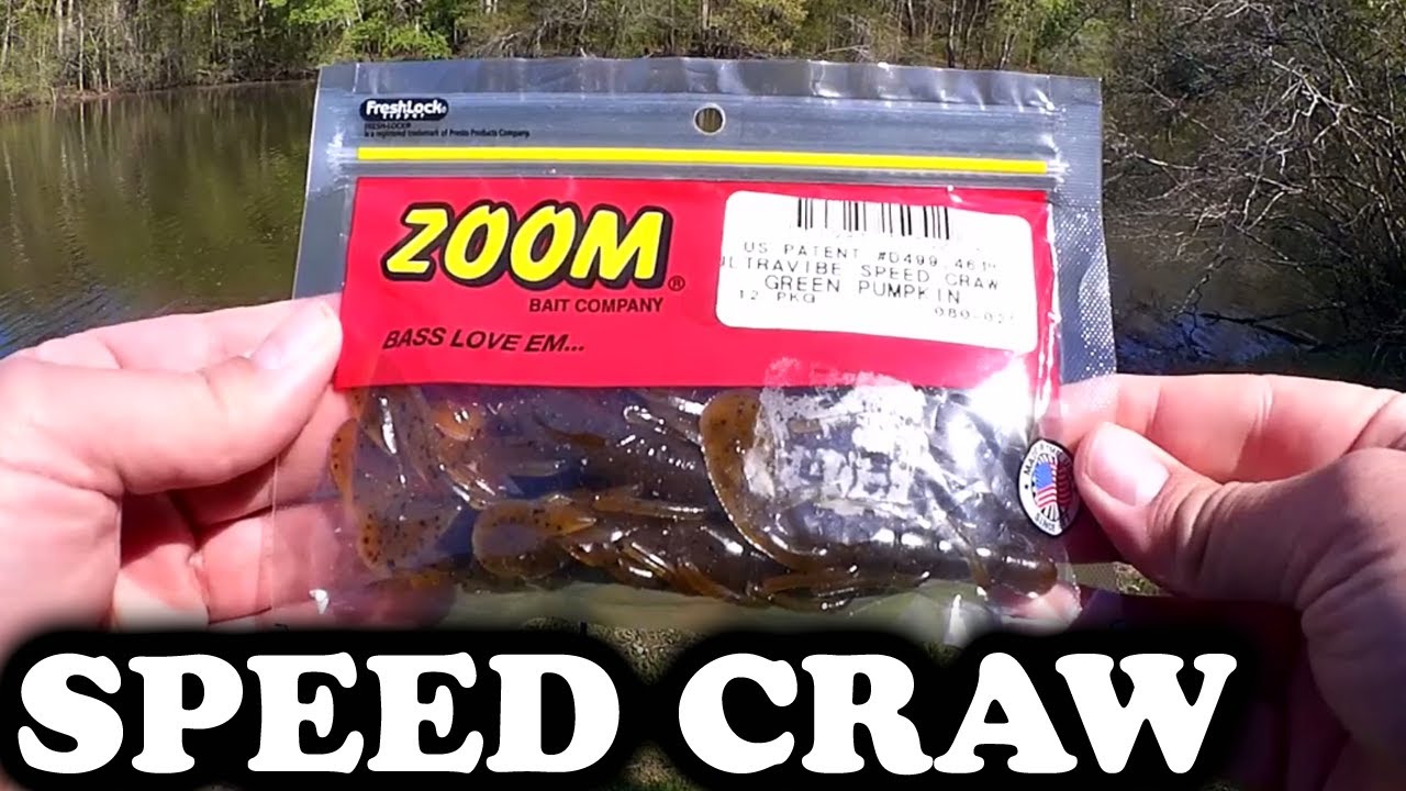 Easy Bass Fishing Lure for Bank Fishing a Texas Rig - ZOOM Speed Craw