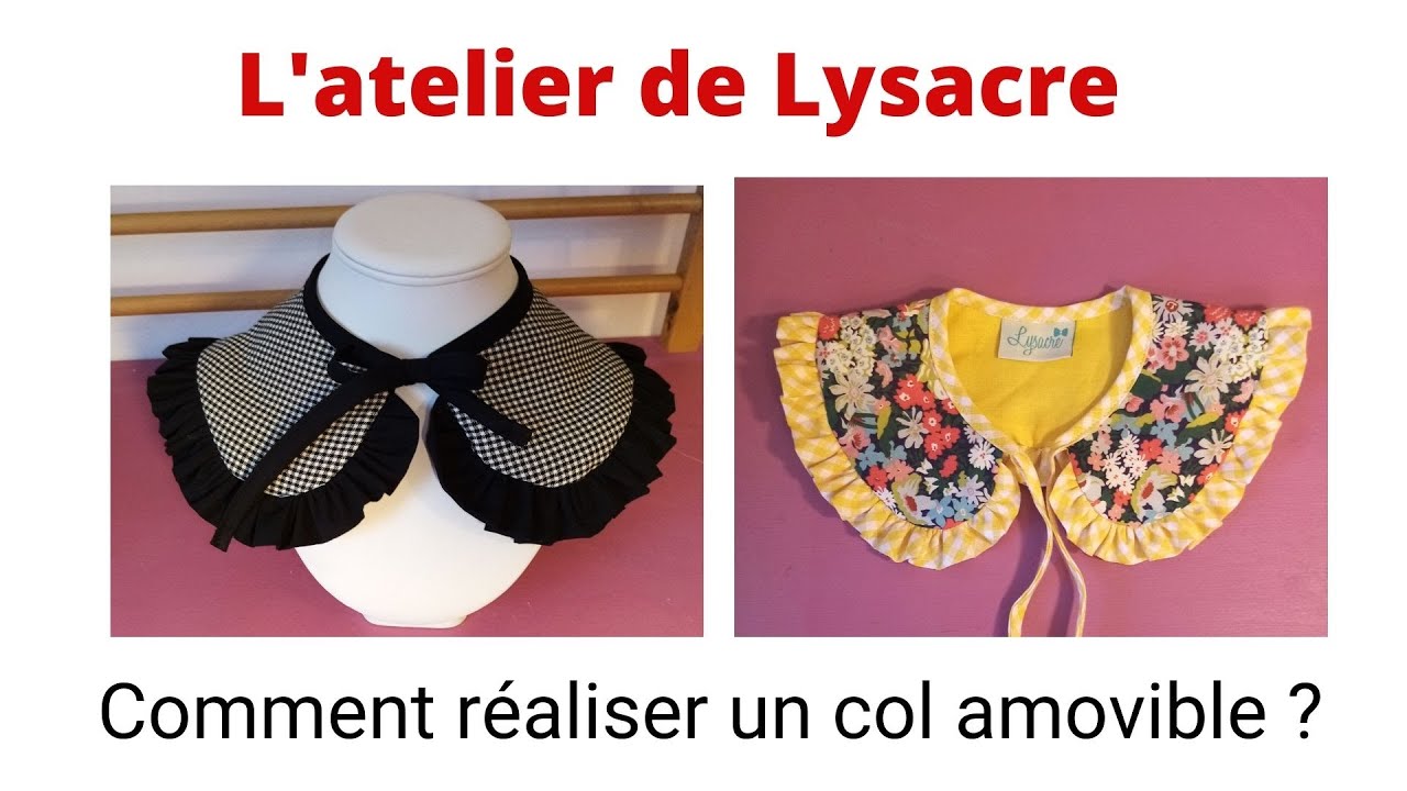 Comment faire un col Claudine amovible ?