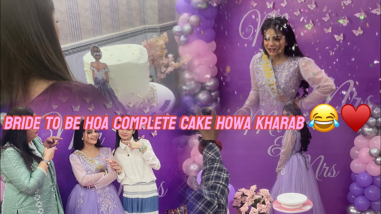 Bride to be hoa complete ❤️||cake hoa kharab 