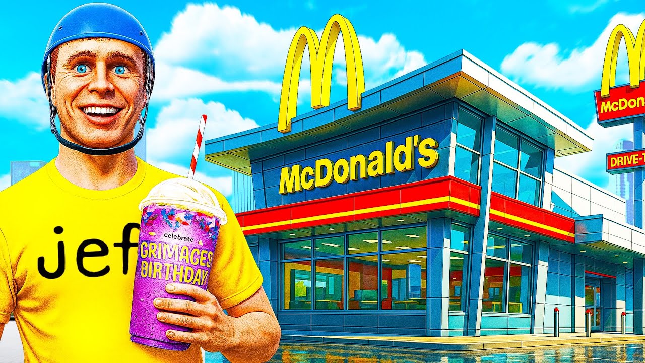 Jeffy Tries The GRIMACE SHAKE In GTA 5!