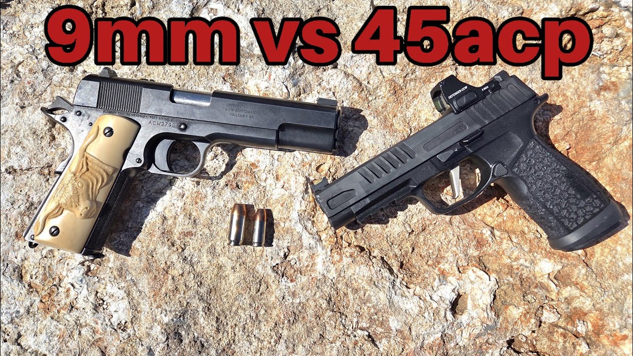 9MM лучше, чем 45ACP: 9MM против 45 ACP