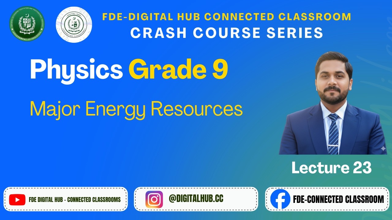 Major Energy Resources | Physics | Grade 9 | Crash Course Series | FDE