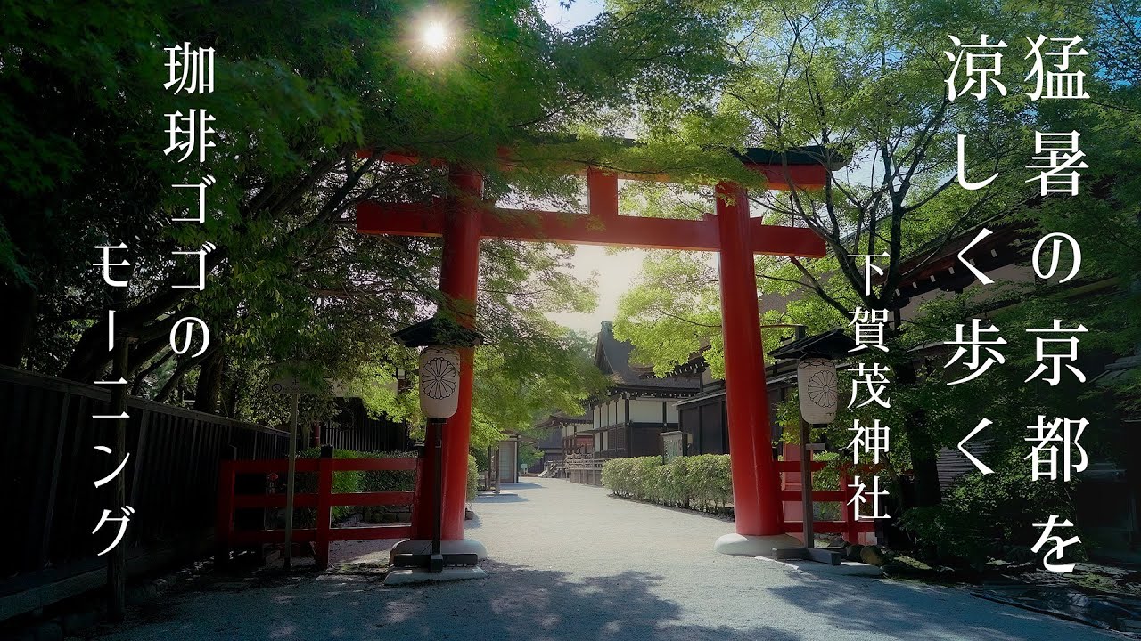 【夏の京都】木陰に包まれる京都の涼しい散歩 4K｜Chill Summer Walk in Shimogamo｜Quiet Kyoto Scenery 4K