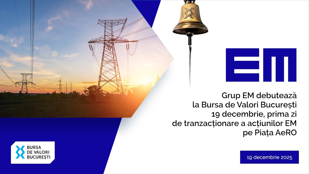 Actiunile Grup EM debuteaza pe Piata AeRO a Bursei de Valori Bucuresti